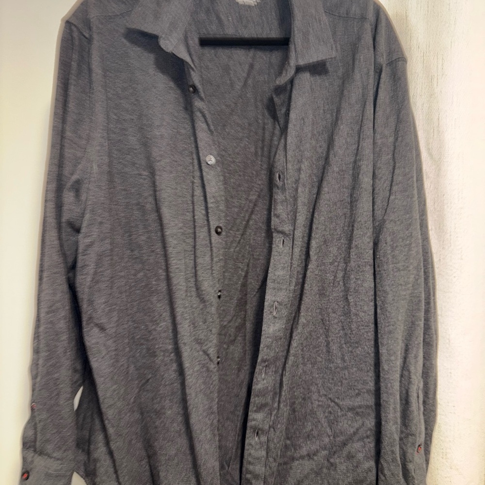 UNTUCKit Men's Charcoal Shirt Jacket